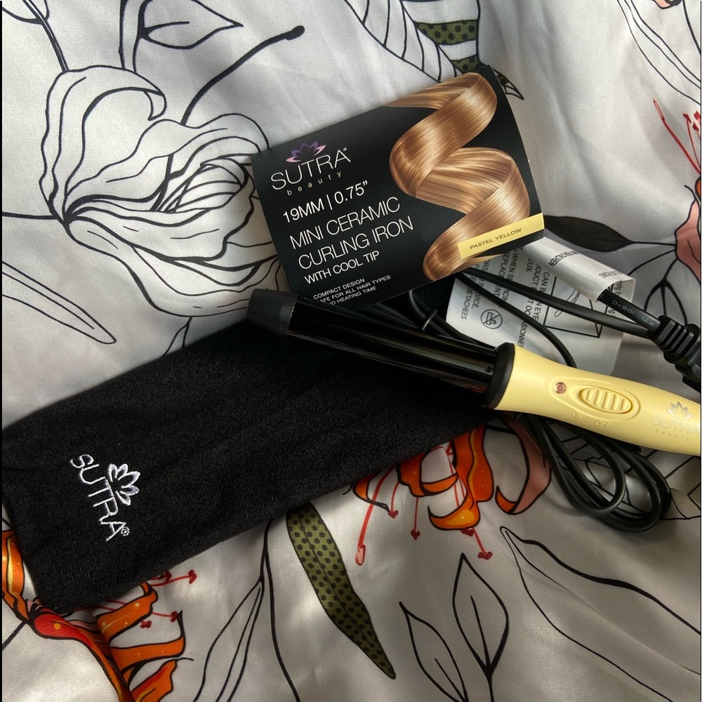 Mini Tourmaline Ceramic Curling Iron (3/4". 19mm)